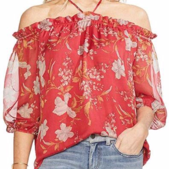 Vince Camuto Tops - Vince Camuto Wildflower Off-Shoulder Floral Top